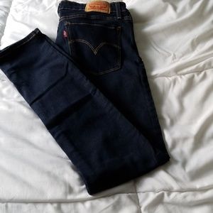 Levi's dark blue jeans